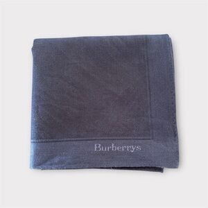 BURBERRY’S Vintage Cotton Navy Scarf